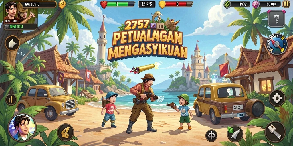Tampilan gameplay seru di dalam game Arcade 2757.