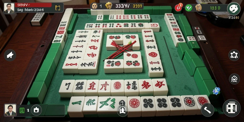 Screenshot gameplay 333V menunjukkan momen seru permainan Mahjong.