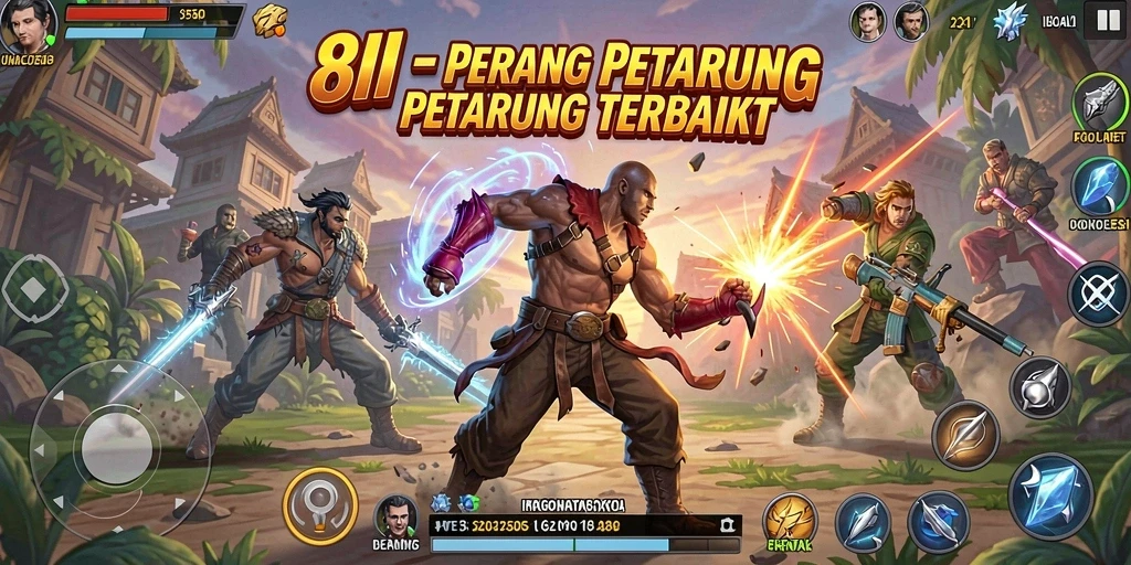 Tampilan aksi spektakuler dari pertarungan di 8II.