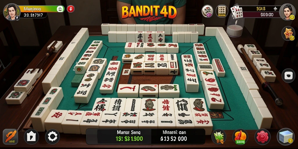 Tampilan gameplay BANDIT4D yang menarik dan penuh warna.