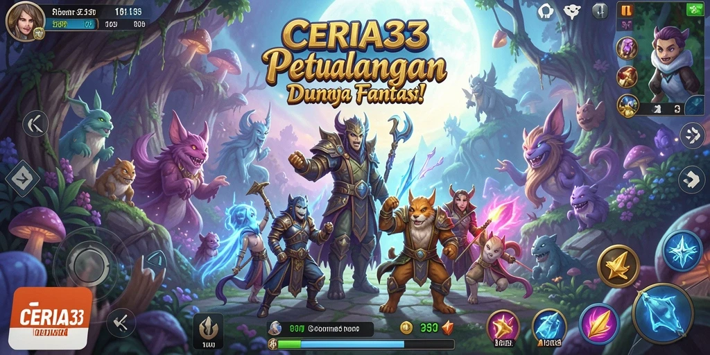 Tampilkan aksi seru dalam gameplay RPG CERIA33.