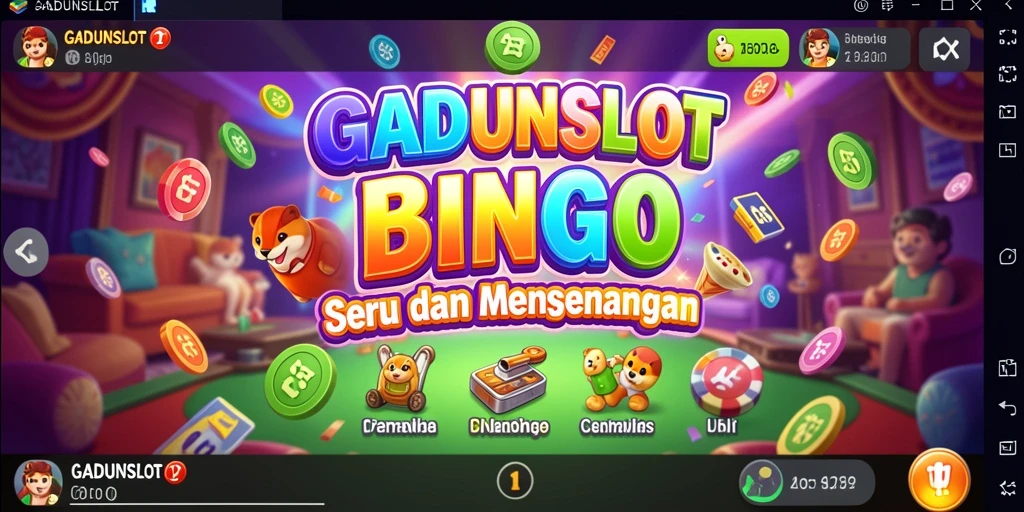 Screenshot gameplay GADUNSLOT yang menampilkan keceriaan permainan Bingo.
