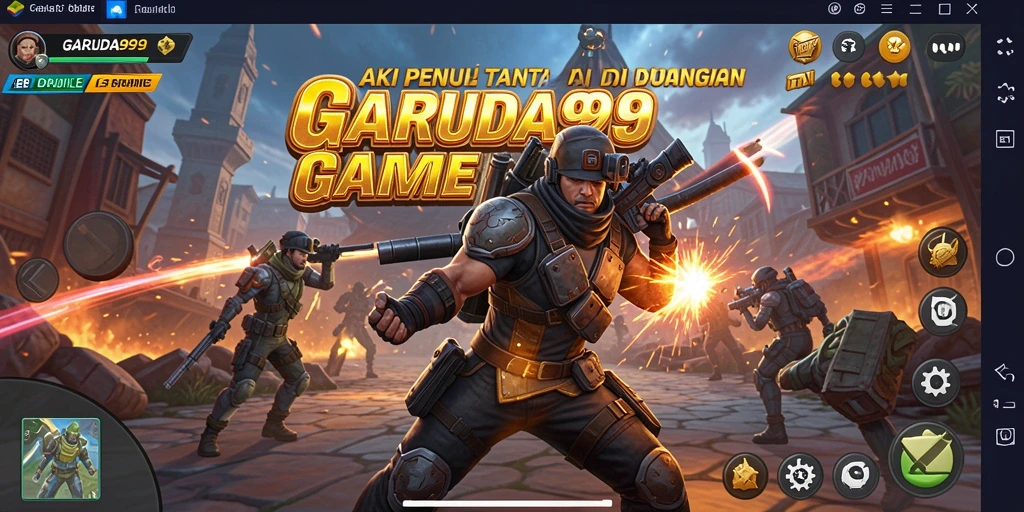 Tangkapan layar GARUDA999 menampilkan aksi pertarungan yang mendebarkan.