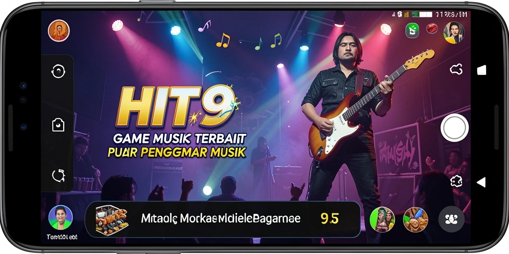 Tampilkan gameplay menarik dari HIT9 dengan berbagai lagu terkenal.