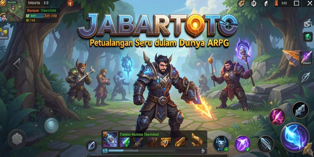 Gameplay epik dalam JABARTOTO dengan pertarungan seru.