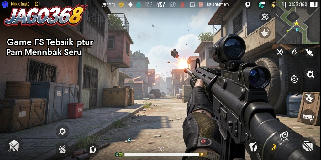 Gameplay JAGO368 yang mendebarkan dengan aksi menembak intens.