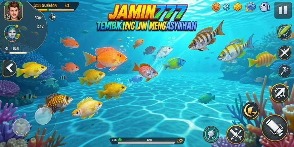 Tangkapan layar menarik menampilkan aksi seru permainan Tembak Ikan.