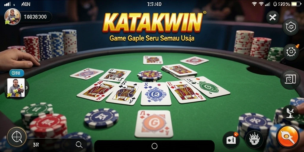 Tampilan gameplay KATAKWIN yang menarik dan seru.
