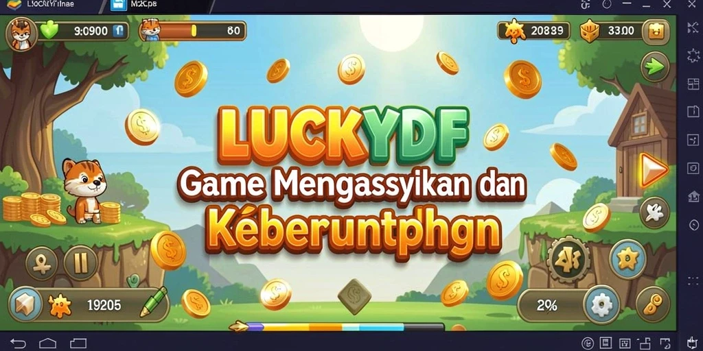 Tampilan gameplay LUCKYDF yang menarik dan interaktif.