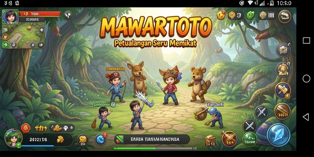Screenshot gameplay <strong>MAWARTOTO</strong> menampilkan aksi petualangan yang mendebarkan.