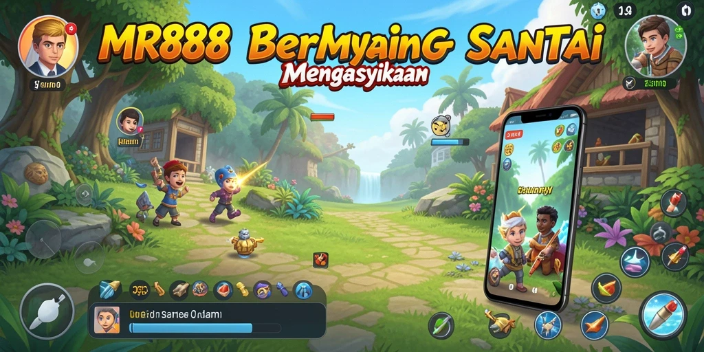 Tampilan gameplay MR888 yang penuh warna dan menyenangkan.