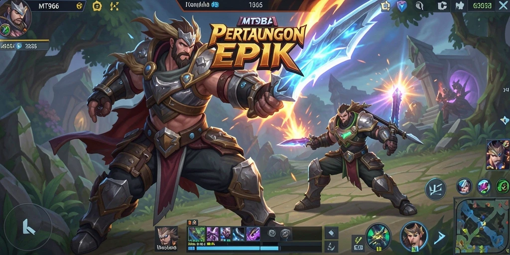 Tangkapan layar gameplay MT966 dalam aksi pertarungan tim.