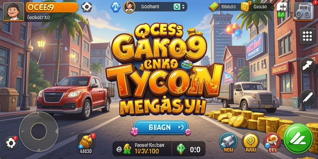Screenshot gameplay OCE69 menampilkan momen seru dalam mengelola bisnis Tycoon.
