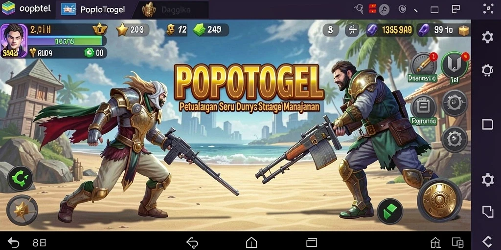 Gameplay seru POPOTOGEL yang menantang dan strategis.