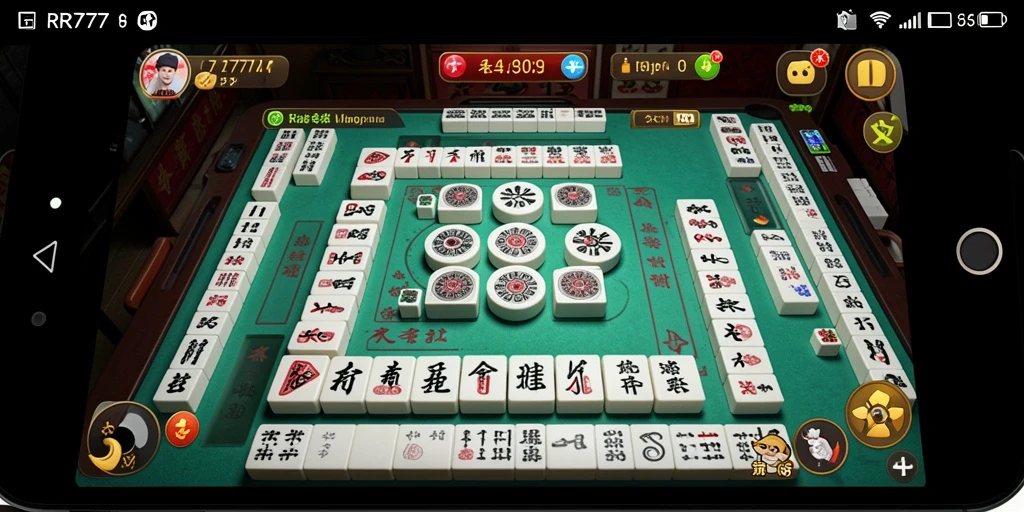 Tampilan gameplay seru dalam permainan Mahjong RR777.