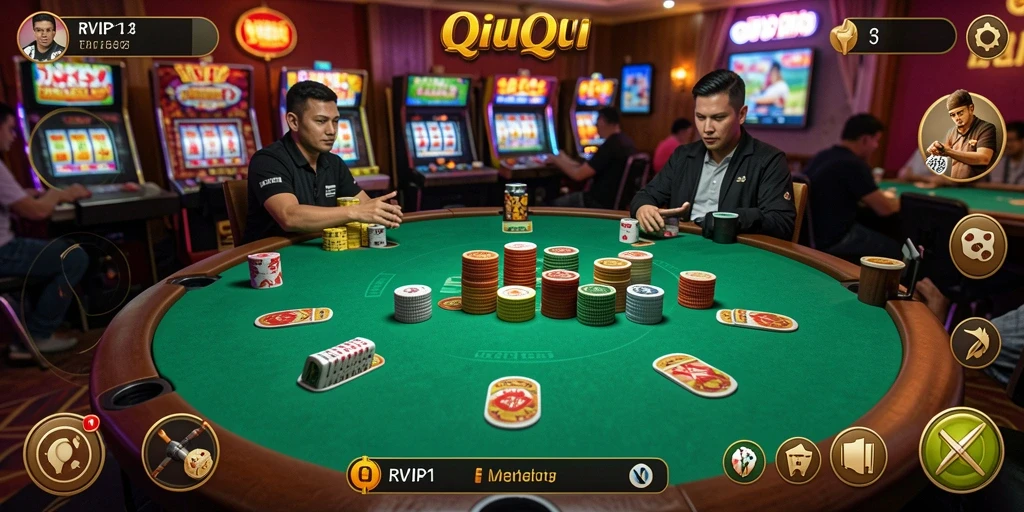 Tampilan gameplay QiuQiu yang menarik dalam RVIP1.