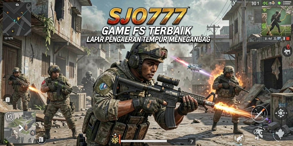 Tampilan gameplay SJO777 yang menegangkan dan penuh aksi FPS.