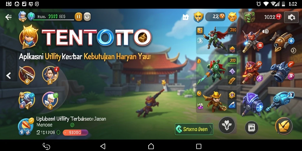 Screenshot utama TENTOTO menampilkan alat utility yang bermanfaat.