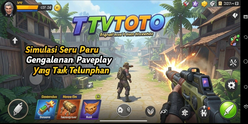 Tampilan gameplay TVTOTO yang mendebarkan dalam dunia simulasi.