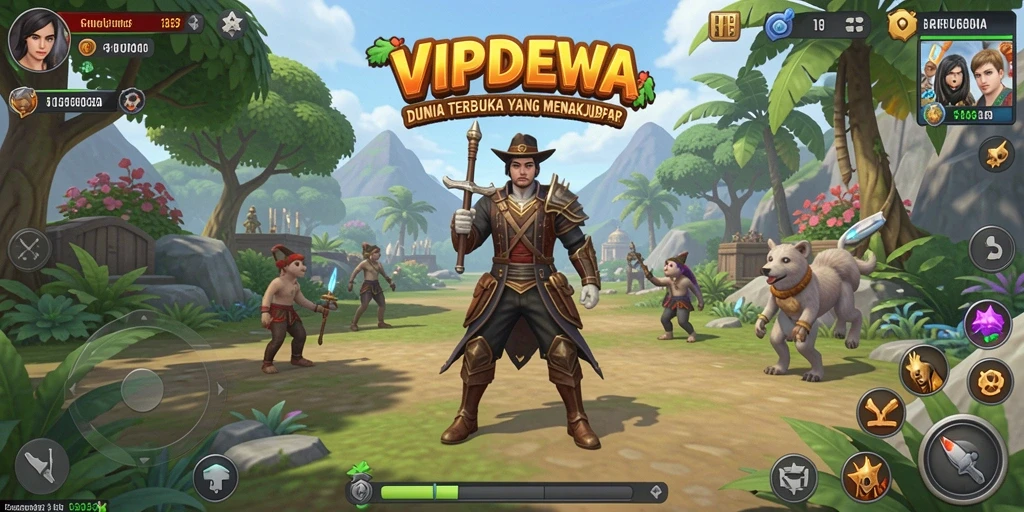 Gameplay Open World yang menarik dan menakjubkan dalam VIPDEWA.