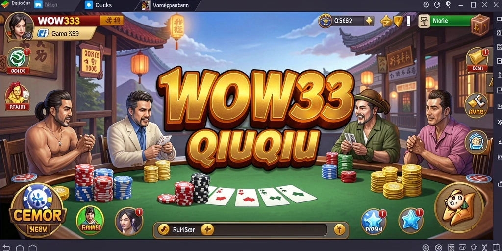 Tangkapan layar gameplay menegangkan dari QiuQiu WOW33.
