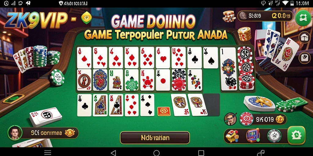 Gameplay seru ZK9VIP dalam permainan Domino yang menantang dan menyenangkan.